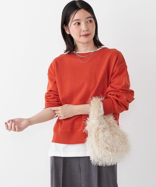 SHIPS Colors(シップス カラーズ)の「SHIPS Colors:フリンジ ミニ 巾着 バッグ◇(ハンドバッグ・レディース・ブラック/オレンジ/ナチュラル・ONE SIZE)」の15枚目の写真