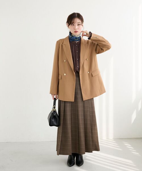 le.coeur blanc（ルクールブラン）の「ダブルブレストジャケット（その他アウター・レディース・ネイビー/キャメル/ブラウン系その他・38）」の22枚目の写真