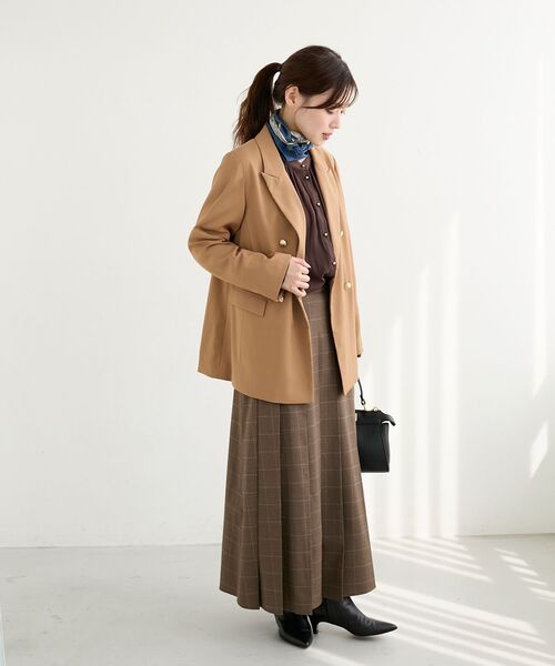 le.coeur blanc（ルクールブラン）の「ダブルブレストジャケット（その他アウター・レディース・ネイビー/キャメル/ブラウン系その他・38）」の21枚目の写真