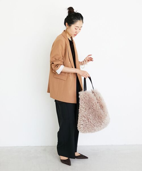 le.coeur blanc（ルクールブラン）の「ダブルブレストジャケット（その他アウター・レディース・ネイビー/キャメル/ブラウン系その他・38）」の13枚目の写真