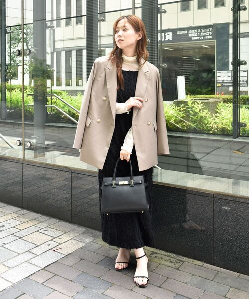 le.coeur blanc（ルクールブラン）の「ダブルブレストジャケット（その他アウター・レディース・ネイビー/キャメル/ブラウン系その他・38）」の5枚目の写真