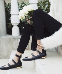 LE TALON | Le Talon×NATSU.コラボ ポインテッド3ベルトフラット◆(その他シューズ)