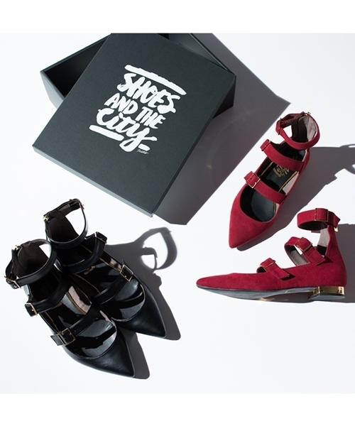 LE TALON（ルタロン）の「Le Talon×NATSU.コラボ ポインテッド3ベルトフラット◆（その他シューズ・レディース・ブラック/レッド系その他・37/37.5/36.5/35.5/36/38）」の15枚目の写真