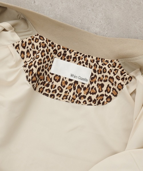 Whim Gazette(ウィムガゼット)の「ナイロンMA-1(MA-1・レディース・グレイッシュベージュ/カーキ・FREE)」の14枚目の写真