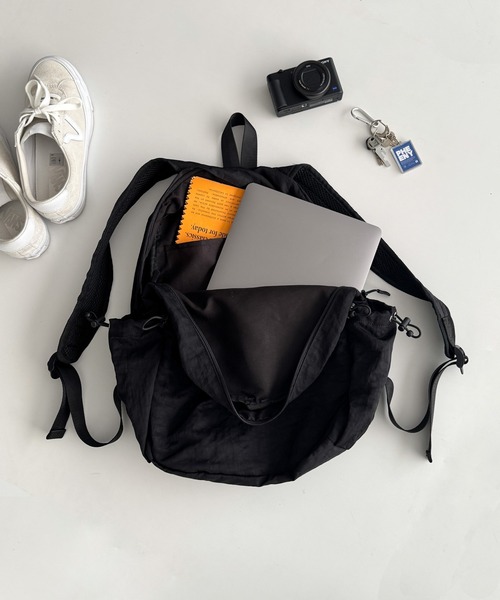 CANAL JEAN（キャナルジーン）の「El mar　ナイロンミニリュック（バックパック/リュック・レディース・ブラック・ONE SIZE）」の2枚目の写真