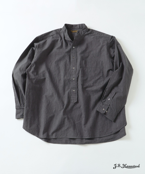 JOURNAL STANDARD J.S HOMESTEAD（ジャーナルスタンダードホームステッド）の「J.S.Homestead / バンド カラー P/O シャツ（シャツ/ブラウス・メンズ・ブラック系その他/アイボリー/カーキ・MEDIUM/LARGE）」の3枚目の写真