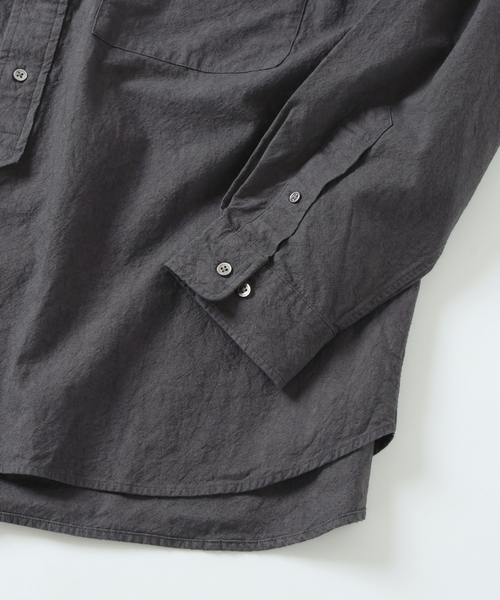 JOURNAL STANDARD J.S HOMESTEAD（ジャーナルスタンダードホームステッド）の「J.S.Homestead / バンド カラー P/O シャツ（シャツ/ブラウス・メンズ・ブラック系その他/アイボリー/カーキ・MEDIUM/LARGE）」の8枚目の写真