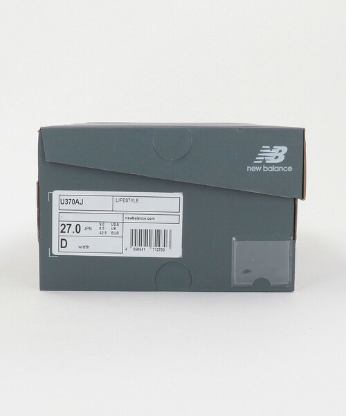 NEW BALANCE(ニューバランス)の「<New Balance>370 スニーカー(スニーカー・メンズ・ブラック/ライトグレー・26cm/27cm/28cm/27.5cm/26.5cm)」の8枚目の写真