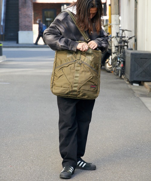BRIEFING（ブリーフィング）の「BRIEFING/ブリーフィング TYPE Ⅲ AVIATOR 3WAY PACK トートバッグ ヘルメットバッグ（トートバッグ・レディース・セージグリーン/ブラック/ネイビー・FREE）」の20枚目の写真