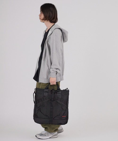 BRIEFING（ブリーフィング）の「BRIEFING/ブリーフィング TYPE Ⅲ AVIATOR 3WAY PACK トートバッグ ヘルメットバッグ（トートバッグ・レディース・セージグリーン/ブラック/ネイビー・FREE）」の17枚目の写真