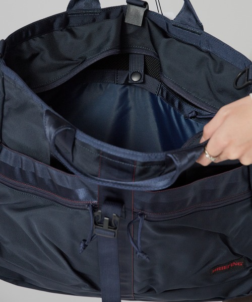 BRIEFING（ブリーフィング）の「BRIEFING/ブリーフィング TYPE Ⅲ AVIATOR 3WAY PACK トートバッグ ヘルメットバッグ（トートバッグ・レディース・セージグリーン/ブラック/ネイビー・FREE）」の9枚目の写真