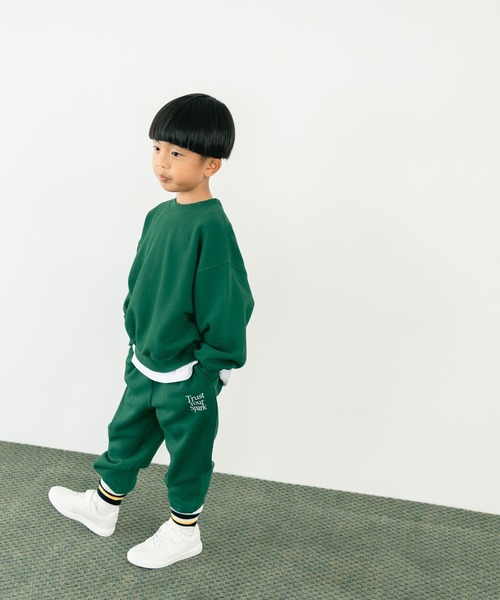 LOWRYS FARM（ローリーズファーム）の「ウラケジョグパンツ　581218（スウェットパンツ・キッズ・グリーン/レッド/アイボリー/ネイビー/グレー/ピンク/ブラック/ブルー・110cm/120cm/130cm/140cm/150cm）」の10枚目の写真