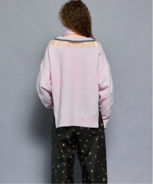 MAISON SPECIAL（メゾンスペシャル）の「With Stall Tulle Slit Cardigan/ストール付きチュールスリットカーディガン（カーディガン/ボレロ・レディース・ピンク/グレー/ブラウン・FREE）」の22枚目の写真