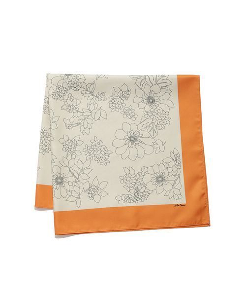 Mila Owen（ミラオーウェン）の「フラワー柄リバーシブルスカーフ（バンダナ/スカーフ・レディース・ブラウン/ボルドー/オレンジ・F）」の11枚目の写真