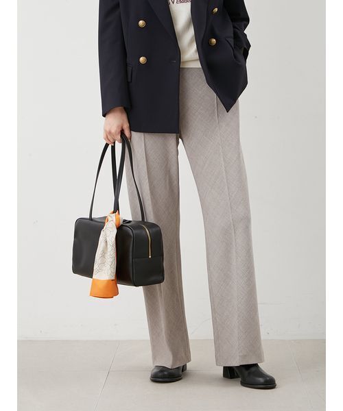 Mila Owen（ミラオーウェン）の「フラワー柄リバーシブルスカーフ（バンダナ/スカーフ・レディース・ブラウン/ボルドー/オレンジ・F）」の13枚目の写真