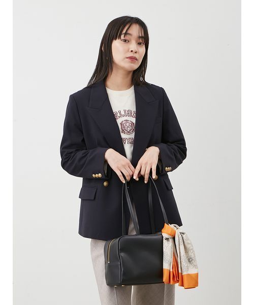 Mila Owen（ミラオーウェン）の「フラワー柄リバーシブルスカーフ（バンダナ/スカーフ・レディース・ブラウン/ボルドー/オレンジ・F）」の14枚目の写真