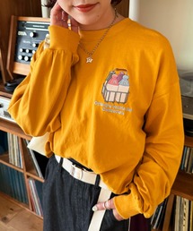 tシャツ Gyunyu bottle lid BACKモチーフロンTEE/ユニセックス レディース メンズ Gyunyu bottle lid BACKモチーフロンTEE/ユニセックス（Tシャツ