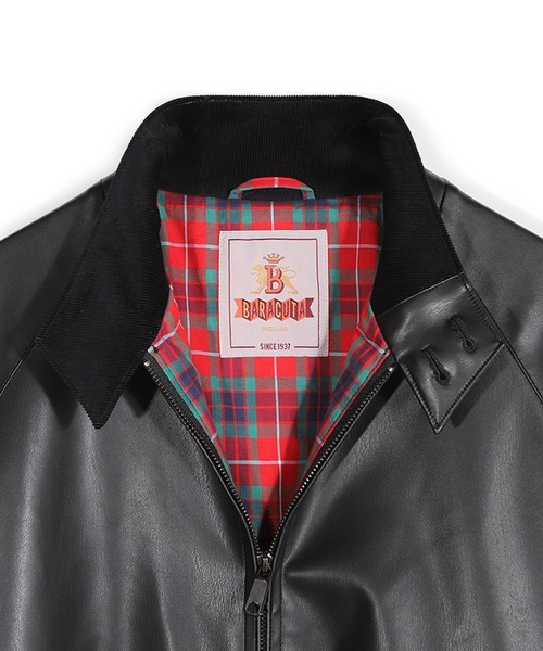 MEN'S BIGI(メンズビギ)の「【BARACUTA/バラクータ】別注フェイクレザーG9ハリントンジャケット(ライダースジャケット・メンズ・ブラック・03/02/01)」の2枚目の写真