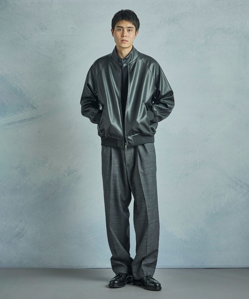 BARACUTA/バラクータ】別注フェイクレザーG9ハリントンジャケット