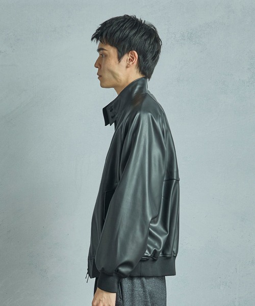 BARACUTA/バラクータ】別注フェイクレザーG9ハリントンジャケット BARACUTA/バラクータ】別注フェイクレザーG9ハリントンジャケット
