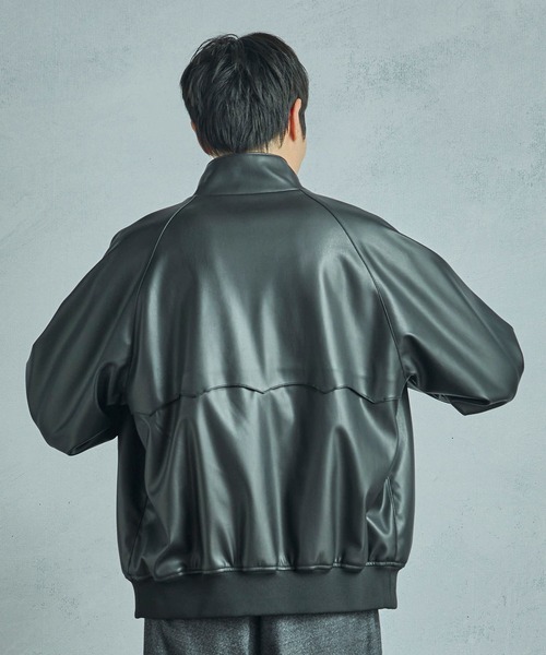 BARACUTA/バラクータ】別注フェイクレザーG9ハリントンジャケット
