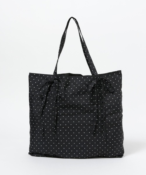 Heather（ヘザー）の「ドットシャーリングBAG　581665（トートバッグ・レディース・ブラック/ホワイト・ONE SIZE）」の3枚目の写真