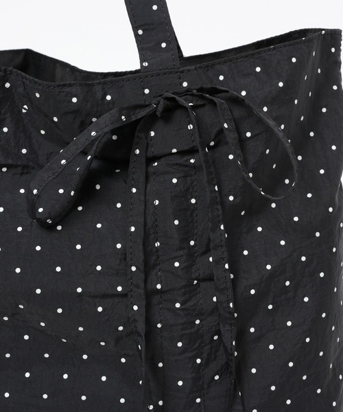 Heather（ヘザー）の「ドットシャーリングBAG　581665（トートバッグ・レディース・ブラック/ホワイト・ONE SIZE）」の7枚目の写真