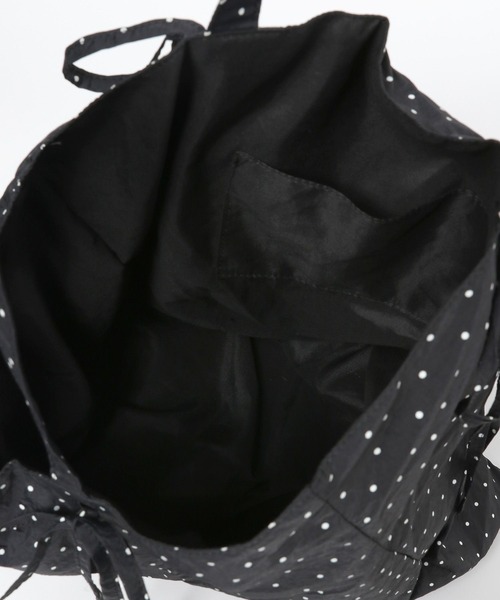 Heather（ヘザー）の「ドットシャーリングBAG　581665（トートバッグ・レディース・ブラック/ホワイト・ONE SIZE）」の10枚目の写真