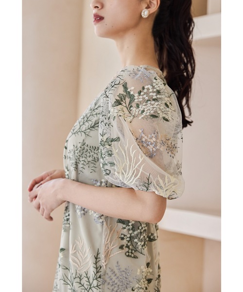 niana(ニアナ)の「フラワー刺繍レースペンシルドレス 結婚式 成人式 二次会 同窓会 パーティードレス オケージョンドレス お呼ばれワンピース(ドレス・レディース・イエロー/ブラック/グレー・M)」の19枚目の写真