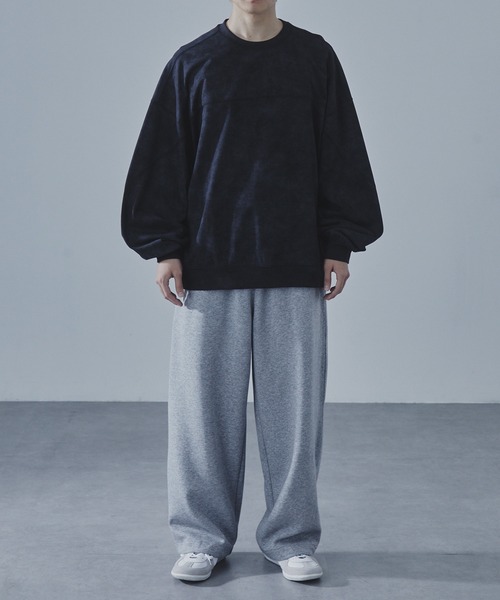 SLICK(スリック)の「【SLICK/スリック】Used Print Dolmansleeve Sweat T-Shirt/ヴィンテージドルマンスリーブスウェットTシャツ/オーバーサイズ シルエット(Tシャツ/カットソー・メンズ・ブラック/グレー・3/2/1)」の5枚目の写真