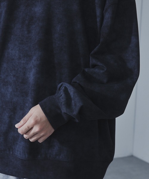SLICK(スリック)の「【SLICK/スリック】Used Print Dolmansleeve Sweat T-Shirt/ヴィンテージドルマンスリーブスウェットTシャツ/オーバーサイズ シルエット(Tシャツ/カットソー・メンズ・ブラック/グレー・3/2/1)」の8枚目の写真