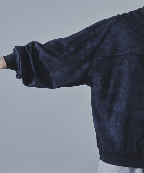 SLICK(スリック)の「【SLICK/スリック】Used Print Dolmansleeve Sweat T-Shirt/ヴィンテージドルマンスリーブスウェットTシャツ/オーバーサイズ シルエット(Tシャツ/カットソー・メンズ・ブラック/グレー・3/2/1)」の9枚目の写真