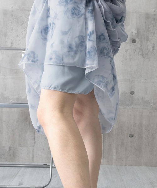 Miniministore(ミニミニストア)の「ティアードロングワンピースレディース夏服半袖(ワンピース・レディース・ブルー・L/M)」の22枚目の写真
