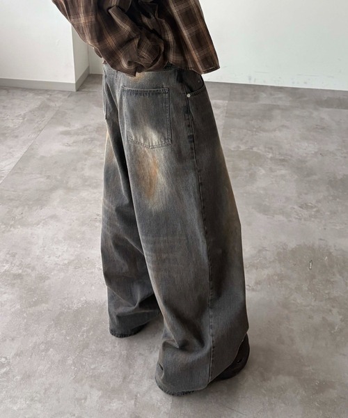 セール】【EPNK】Straight baggy pants / ストレートバギーパンツ