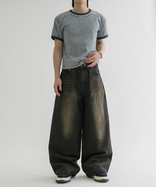 セール】【EPNK】Straight baggy pants / ストレートバギー