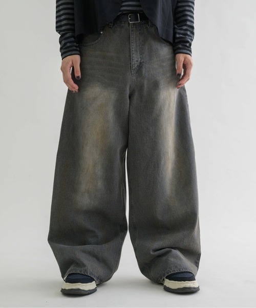 EPNK（イーピーエヌケー）の「【EPNK】Straight baggy pants / ストレートバギーパンツ（デニムパンツ・メンズ・ブラック/ブラウン系その他/グレー・SMALL/MEDIUM/LARGE）」の20枚目の写真