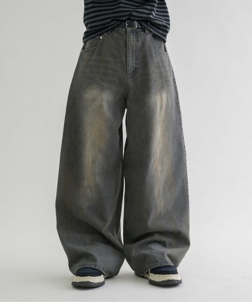 EPNK（イーピーエヌケー）の「【EPNK】Straight baggy pants / ストレートバギーパンツ（デニムパンツ・メンズ・ブラック/ブラウン系その他/グレー・SMALL/MEDIUM/LARGE）」の18枚目の写真