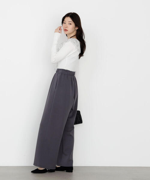 PROPORTION BODY DRESSING(プロポーションボディドレッシング)の「<ウォッシャブル>スエットイージーパンツ / 1215230905(スウェットパンツ・レディース・ホワイト系その他/ダークグレー/ブラウン系その他/グレー・P/S/MEDIUM)」の5枚目の写真