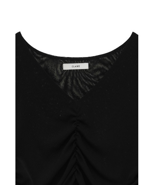 W TULLE SHIRRING TOPS（Tシャツ/カットソー）｜CLANE（クラネ