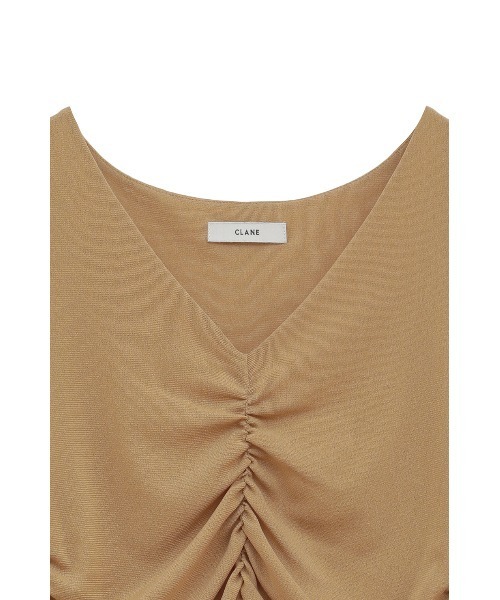 W TULLE SHIRRING TOPS（Tシャツ/カットソー）｜CLANE（クラネ）の