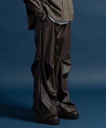 Casper John(LXp[W)Tuck PU slacks/^bNPUXbNX(̑pc)
