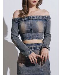 EATME | ベルトオフショルデニムTOP(その他トップス)
