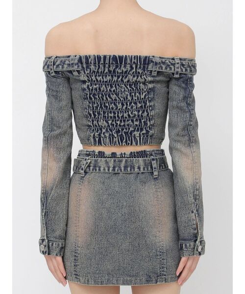 EATME(イートミー)の「ベルトオフショルデニムTOP(その他トップス・レディース・ブラウン/ブルー/ブラック・FREE)」の12枚目の写真