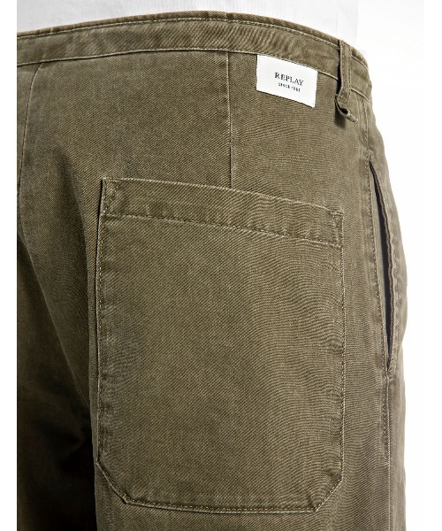 REPLAY(リプレイ)の「リラックステーパード コットンツイルジョグパンツ(その他パンツ・メンズ・カーキブラウン・W34xL32/W32xL32/W30xL32/W28xL32)」の6枚目の写真
