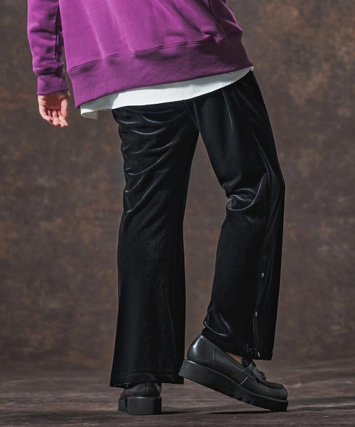 Jih Nunc(ジーヌンク)の「mp13998-ストレッチベロアフレアパンツ(JIH-R1125)(その他パンツ・メンズ・ブラック/パープル/ブラウン・L/M/S)」の6枚目の写真
