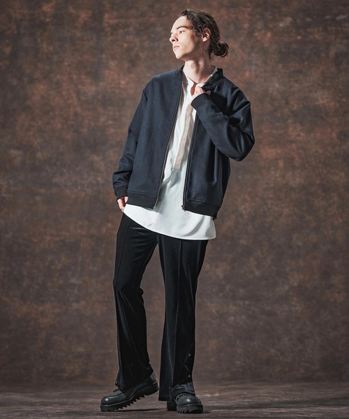 Jih Nunc(ジーヌンク)の「mp13998-ストレッチベロアフレアパンツ(JIH-R1125)(その他パンツ・メンズ・ブラック/パープル/ブラウン・L/M/S)」の9枚目の写真
