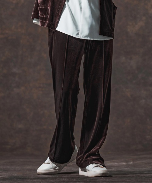 Jih Nunc(ジーヌンク)の「mp13998-ストレッチベロアフレアパンツ(JIH-R1125)(その他パンツ・メンズ・ブラック/パープル/ブラウン・L/M/S)」の11枚目の写真