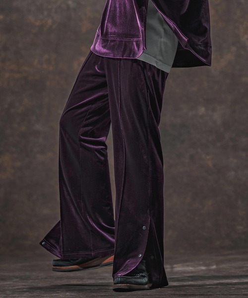 Jih Nunc(ジーヌンク)の「mp13998-ストレッチベロアフレアパンツ(JIH-R1125)(その他パンツ・メンズ・ブラック/パープル/ブラウン・L/M/S)」の16枚目の写真