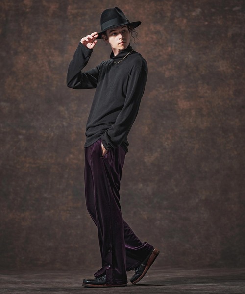 Jih Nunc(ジーヌンク)の「mp13998-ストレッチベロアフレアパンツ(JIH-R1125)(その他パンツ・メンズ・ブラック/パープル/ブラウン・L/M/S)」の19枚目の写真
