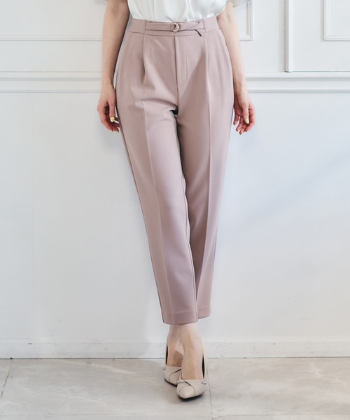 12Twelve Agenda（トゥエルブ　アジェンダ）の「ウォッシャブルハイストレッチジョーゼットテーパードパンツ（その他パンツ・レディース・チャコールグレー/ベージュ/ネイビー・M/S）」の17枚目の写真